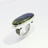 Labradorite Ring with 4 Rhodolite Garnets