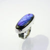 Labradorite Ring with 4 Rhodolite Garnets