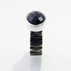 Black Spinel Ring | Oval shaped