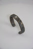 Wide Silver Rivet, Random Pattern Cuff: Men & Women