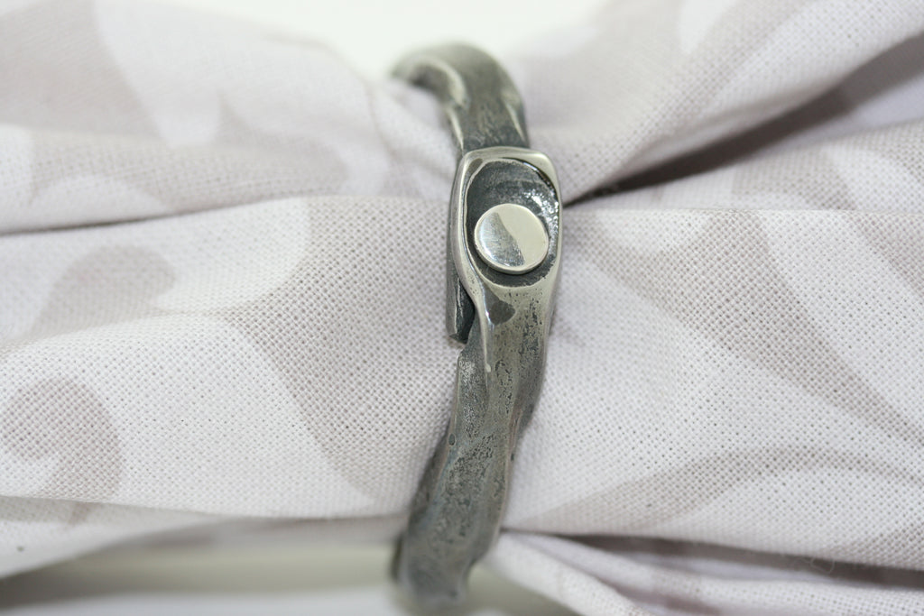 Napkin Rings with Silver Rivet