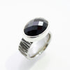 Black Spinel Ring | Oval shaped