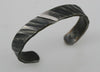 Wide Rope Pattern Cuff Bracelet With Sterling Silver Inlay: Men & Women