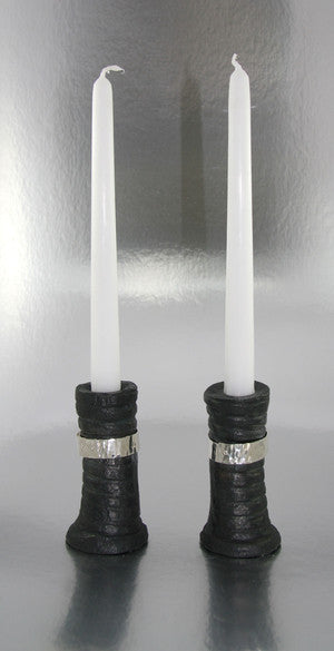 Tall Twist Belted Candleholder