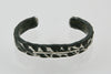 Wide Random Pattern Cuff Bracelet with Sterling Silver Inlay: Men & Women