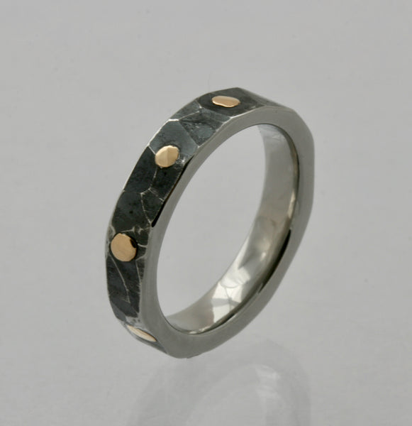 Ring with Rivets